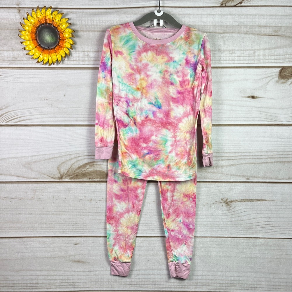 Little Sleepies Cotton‎ Candy Tie Dye Pajamas Set Kids 4T